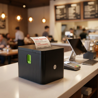 Cashino CSN-806 Printer Thermal Resi Kecepatan Tinggi 80mm untuk Desktop, Cocok untuk Sistem Kasir POS