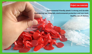 Anti-Pecking Eye <b>Glasses</b> for Chickens Anti-Pecking Pheasant Red <b>Glasses</b> for Poultry Farm Chicken Eye Blinder - Product Image 5
