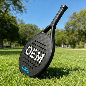 Raqueta de Tenis con Placa de Patrón Personalizable, Raqueta de Playa, Raqueta de Playa de Fibra de Carbono Profesional para Deportes y Ocio - Product Image 3