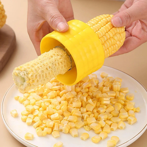 Wholesale Stainless Steel Corn Stripper Peeler Cob Cutter Thresher-Reusable Portable Washable <b>Fruit</b> & <b>Vegetable</b> Kitchen <b>Tool</b> - Product Image 3