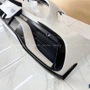 Mercedes-Benz C-Class W206 Front Lip Air Blade Trim Kit Gloss Black PP Material Polished Finish - Product Image 3
