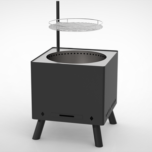 Novedad 2026: <span class=keywords><strong>Chimenea</strong></span> de leña de <span class=keywords><strong>doble</strong></span> <span class=keywords><strong>cara</strong></span> para patio trasero con altura ajustable, estufa de camping de acero al carbono de larga duración - Product Image 5