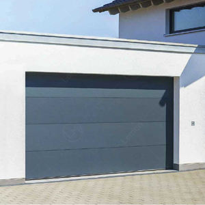 <span class=keywords><strong>Porte</strong></span> de <span class=keywords><strong>garage</strong></span> moderne à panneaux horizontaux en aluminium, double, automatique, de luxe, à encastrer - Product Image 5