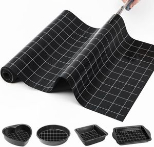 แผ่นรองอบทำจากซิลิโคนม้วนทนความร้อนเครื่องมือทำมาการองสำหรับทำขนมปังคุกกี้ขนมอบพิซซ่า - Product Image 2