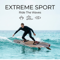 Planche de surf électrique personnalisable, Jet Board, embarcation à moteur rapide, avec revêtement kaki, coque en EPP, conception ergonomique, approuvée