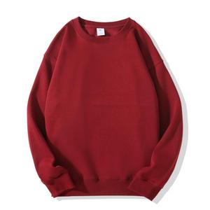 Sudadera con Logotipo Personalizado, Unisex, Cuello Redondo, Oversize, Color Sólido, Tejido de Algodón, Transpirable, Diseño Casual de Otoño - Product Image 4