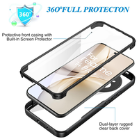 Coques de téléphone portable 3 en 1 avec protection d'écran 360° pour Oppo Realme 15 14 Pro Plus A6 A5 Pro A3 C75 Reno 15C 15F 14F, coque antichoc
