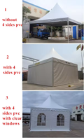 Tente de réception pour 6 à 8 personnes, petite tente de jardin en PVC transparente, tente de pagode en vente, tente extérieure imperméable en aluminium DC, ISO9001