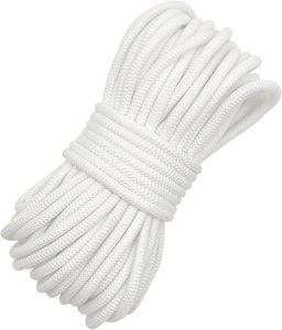 Cordon élastique blanc robuste antidérapant de 5/32 pouces (4 mm) <span class=keywords><strong>pour</strong></span> la fabrication de bijoux, la couture, les lacets de chaussures, les vêtements, les travaux manuels DIY - Product Image 1