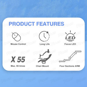 Microscope dentaire monté sur chaise Zoom continu Traitement <span class=keywords><strong>oral</strong></span> endodontique Microscope numérique dentaire avec caméra - Product Image 5