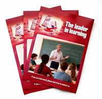 Service d'impression de brochures personnalisées, dépliant plié, couleur unie, écologique, prix bas, simple, promotionnel, publicitaire, marketing