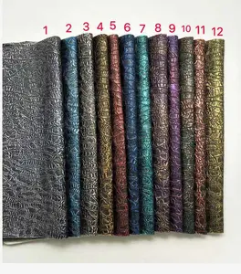 0.8 MILLIMETRI Antico Metallic Multicolore di Pietra Del Grano In Pelle Sintetica Tessuto Scatola di Sacchetti di Imballaggio Mobili Sport