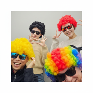 Pogle Witch Photo Booth oggetti di scena per quattro tagli vita strega rosso Pogle capelli perfetta festa di compleanno decorazione - Product Image 1