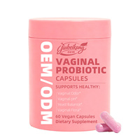 Capsules de probiotiques pour femmes, formule personnalisée, multi-souches, 5 milliards d'UFC, 60 capsules, certifiées GMP