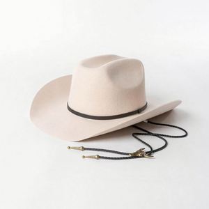 Wholesale 2024 Autumn Winter New Arrival Trendy Fashion Sombrero Fedoras Women Men Vintage 100% Wool Felt Western Cowboy Hat - Product Image 5