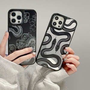 Funda para Teléfono con Diseño de Serpiente Sexy, Superventas, para iPhone 15 14 Pro XS, con Espejo, Antigolpes, para Accesorios de Apple - Product Image 5