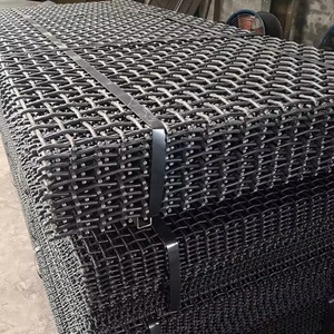 Độ cứng cao khai thác lưới sàng 65 mangan thép đen rung màn hình lưới cho máy nghiền đá màn hình - Product Image 4