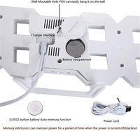 Horloge numérique murale LED 3D avec affichage des heures et réglage automatique de la luminosité pour la décoration moderne de la maison