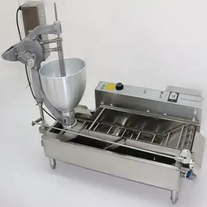 Production de Snacks Automatique Fabrication de Puff Puff avec Distributeur de Pâte et Friteuse Thom <span class=keywords><strong>Thun</strong></span> Doun Mini Machines à Frire des Donuts - Product Image 1