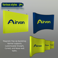 Structure de Marketing Visuel avec Bannière Magnétique Personnalisée Airvon pour Lancement de Produits