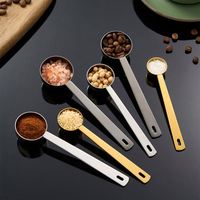 Cuillère doseuse en acier inoxydable 304 de qualité alimentaire, 5 ml-30 ml, pour la cuisine, la pâtisserie, les grains de café, la poudre de fruits, design moderne et minimaliste