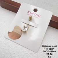 XUPING Sieraden RVS Piercing Sieraden Hangertje Hart Buikring Zirkoon Party Navelring Strand Buiksieraden
