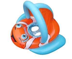 Phao bé bền với tán bảo vệ, được thiết kế để vui chơi dưới nước an toàn và thoải mái dưới ánh mặt trời - Product Image 5