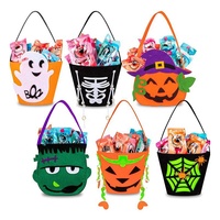 Sacs cadeaux en feutre pour bonbons d'Halloween pour enfants, très demandés, seau de bonbons d'Halloween, sacs de bonbons d'Halloween pour la fête de la Toussaint