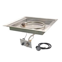 Extérieur En Acier Inoxydable 304 Gaz naturel/LP Foyer Brûleur à Anneau et Casserole