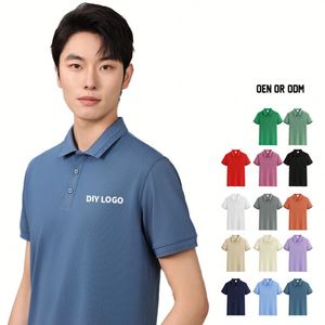 เสื้อโปโลแบบกำหนดเองพร้อมปักโลโก้ เสื้อโปโลเรียบง่ายลำลองสำหรับกอล์ฟ เสื้อโปโลยูนิฟอร์ม โพลีเอสเตอร์ผสมสแปนเด็กซ์ พิมพ์ลาย เสื้อโปโลชาย - Product Image 2