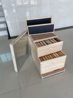 Ruche chinoise complète pour abeilles, nouveau modèle, structure en bois à deux couches, 10 cadres