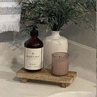 Petit plateau en bois sur pied, support décoratif en bois style ferme pour salle de bain, porte-savon de cuisine pour coiffeuse, comptoir, évier