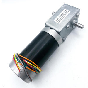 Motor de Corriente Continua con Engranaje de Tornillo Sin Fin, Sin Escobillas, de Bajo Consumo y Alto Torque, FT-82SGM57BL04-232K, 24V, Suministro de Fábrica - Product Image 1