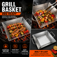 Panier de cuisson pour légumes en acier inoxydable personnalisé avec trous de drainage, fabrication directe usine