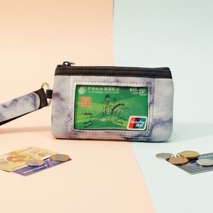 Cartera Personalizada para Hombre y Mujer, Monedero con Porta Tarjetas <span class=keywords><strong>de</strong></span> Crédito e Identificación, Cartera <span class=keywords><strong>de</strong></span> Diseño para Dama, Mini Monedero con Llavero - Product Image 1