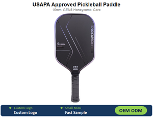 Pala de Pickleball Aprobada por la USAPA, Fibra de Carbono, Núcleo de Panal de Abeja de 16 mm, Serie Power Precision Racing - Product Image 2