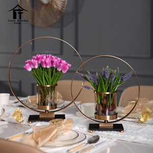 Al por <span class=keywords><strong>mayor</strong></span> de flores de la boda Centro sostenedor de <span class=keywords><strong>vela</strong></span> del metal para la decoración del hogar - Product Image 5