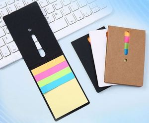 Papeterie personnalisée avec logo, bloc-notes autocollants, autocollants en PET, marque-pages colorés imprimés UV, lot de cadeaux promotionnels - Product Image 2