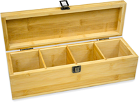 Nouveau produit, petite boîte à thé, différents styles, boîte de rangement en bambou, emballage alimentaire, coffret cadeau pour thé, boîtes d'emballage