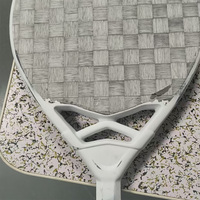 Raquette de paddle-tennis de plage en fibre de carbone, raquette légère, padel, noyau en EVA de 38 mm, sport padel