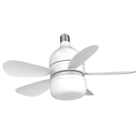 Ventilateur de plafond avec lumière, nouveau modèle 2025, douille pour ampoule E26 E27, télécommande, cuisine, 5 pales