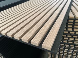 현대 내화 음향 나무 판자 벽 패널 피리 방음 OEM ODM Akupanel 애완 동물 음향 패널 - Product Image 6