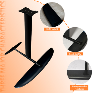 JFS930 1179sqcm Aluminum Carbon Wingfoil Hydrofoil Board High Quality Wave <b>Surfing</b> Ocean Waters Black 8kg JFS 930 Carbon Wingfoi - Product Image 2