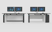 Kesino Direct Sales Système intégré haut de gamme Console intégrée Bureau ergonomique Console de salle de contrôle CCTV Table de console Mobilier