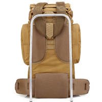 Sac à Dos Tactique Grande Capacité 65L 80L 100L pour Chasse et Randonnée, Étanche et Durable Camouflage