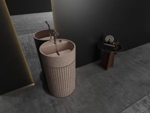<span class=keywords><strong>Colonne</strong></span> <span class=keywords><strong>de</strong></span> lavabo ovale moderne Nouveau design <span class=keywords><strong>de</strong></span> piédestal autoportant en pierre artificielle rectangle poli pour villas <span class=keywords><strong>salle</strong></span> <span class=keywords><strong>de</strong></span> <span class=keywords><strong>bain</strong></span> - Product Image 3