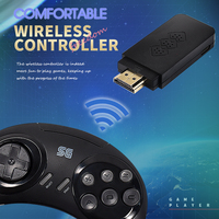 Consolas de Videojuegos Inalámbricas para MD Game Stick Consola de Video 2.4G para Sega Genesis Compatible con HDMI