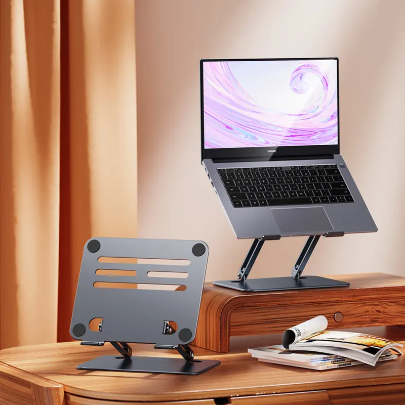 P89 Laptop Stand Nieuw Product Opvouwbaar Metaal Skeletonized Warmte Dissipatie Werk Studie Schilderen Desktop Gebruik