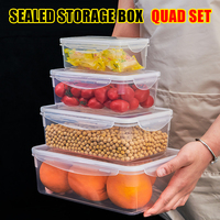 Boîte à salade rectangulaire en plastique transparente multifonctionnelle, hermétique et compatible micro-ondes, au design moderne, avec fermeture à clipser