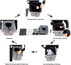 Miễn Phí Mẫu Vật Nuôi Giỏ Cho Xe Đạp Nhanh Chóng Phía Trước Gói Vật Nuôi Du Lịch Tàu Sân Bay Với Túi Điện Xe Tay Ga Mang Theo Vật Nuôi Xe Đạp Tàu Sân Bay - Product Image 4